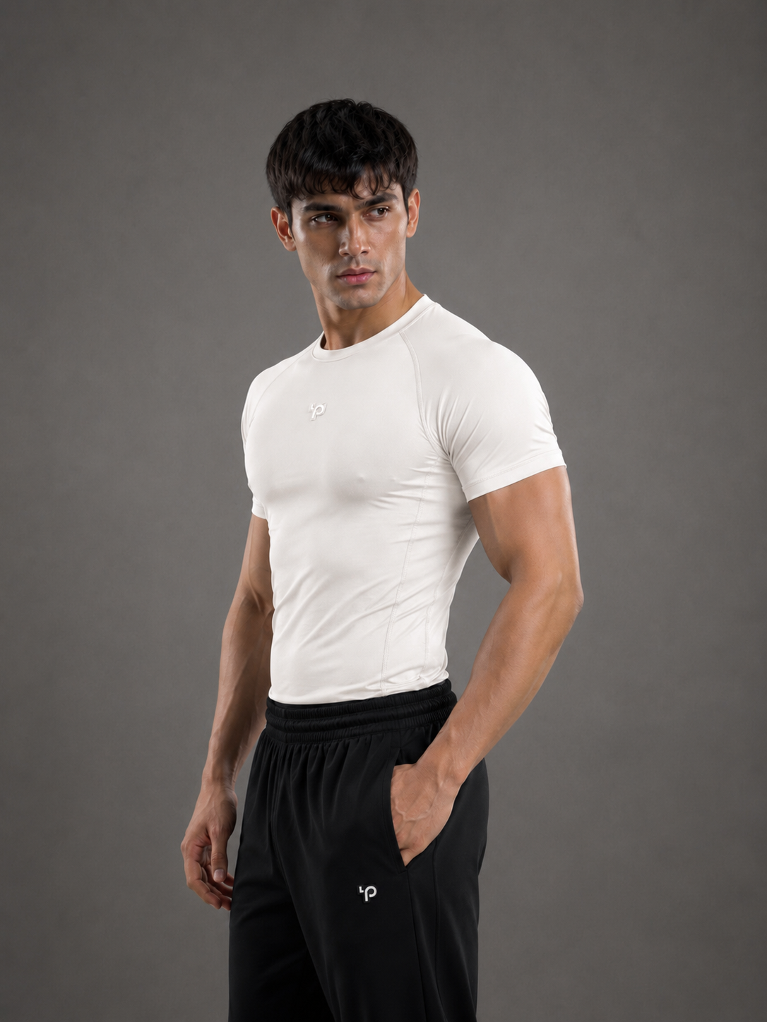 Men Ecoflex TM Compression Tee (White)