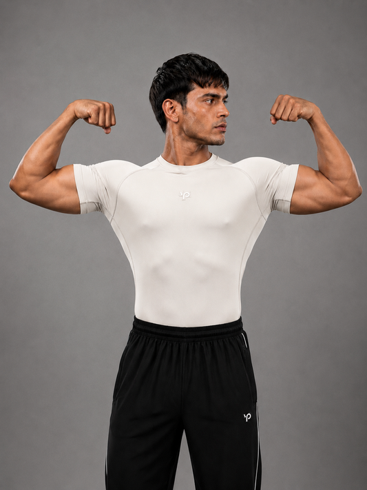 Men Ecoflex TM Compression Tee (White)