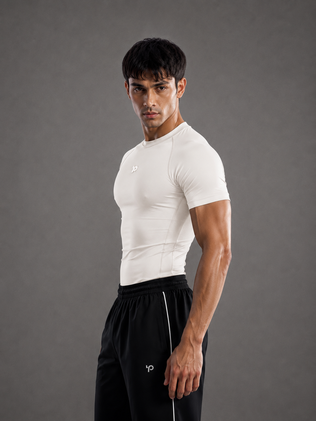 Men Ecoflex TM Compression Tee (White)